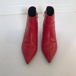 Red Pointed Zara Booties!